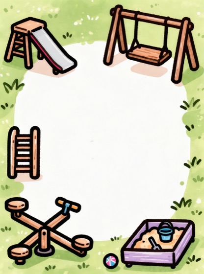 Motivrahmen Spielplatz